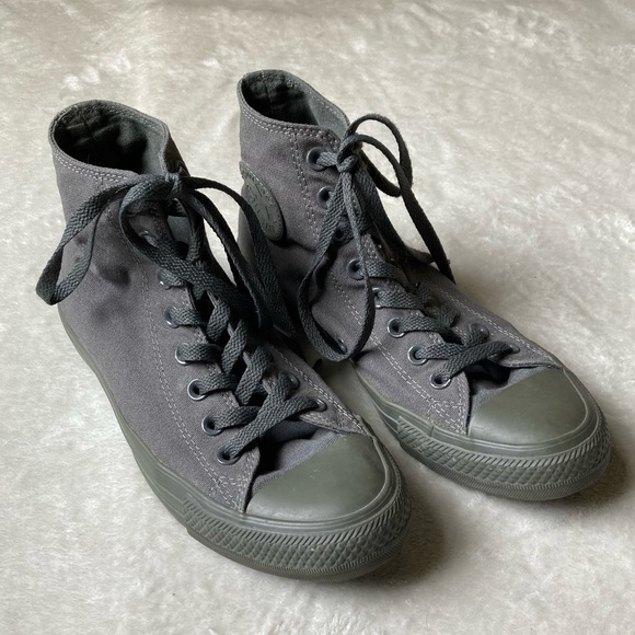 Converse Shoes - Grey Converse Hightops